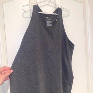 Dark grey athletic tank top